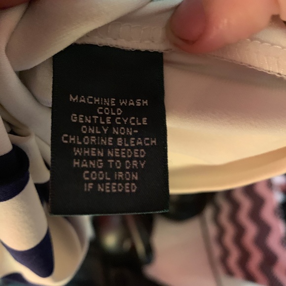 Ralph Lauren Navy & White Striped Dress, Size 6 - Picture 7 of 8